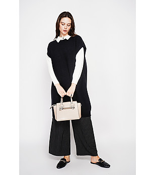 Oversize блузон в черно снимка