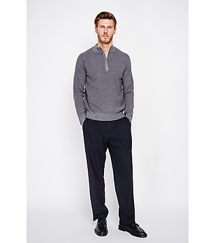 Сив мъжки пуловер снимка