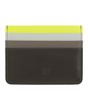 Кожен класьор за банкови карти в мока и лайм Svalbard снимка