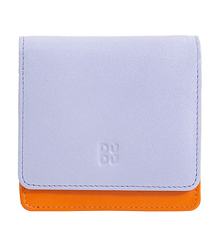 Дамски портфейл в лилави нюанси и оранжево Flores снимка