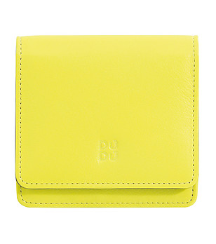 Дамски портфейл в жълто и сиво Flores снимка