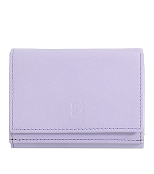 Кожен портфейл в нюанс на лилаво с контрастни елементи Honduras снимка