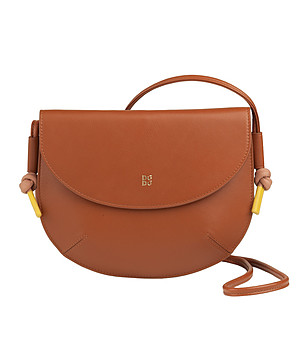 Дамска чанта през рамо Skye в цвят канела снимка