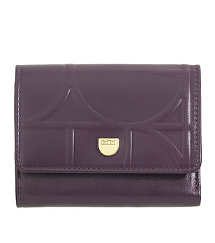 Дамски кожен портфейл в лилави нюанси Jerez снимка
