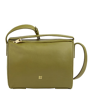 Дамска кожена чанта в зелено Ethel снимка