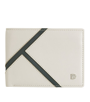 Мъжки кожен портфейл в бежово и тъмнозелено  Caprera снимка