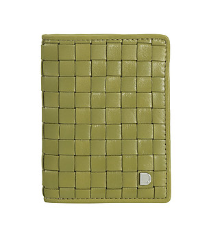 Мъжки кожен портфейл в цвят маслина с релеф Rodi снимка