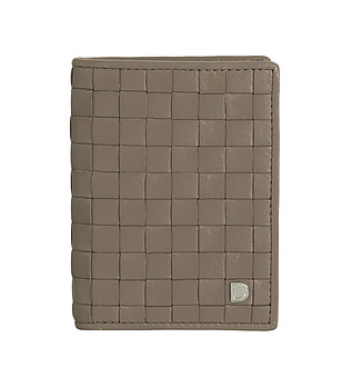 Мъжки кожен портфейл в цвят маслина с релеф Rodi снимка