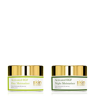 Хидратиращ комплект от дневен и нощен крем за лице снимка