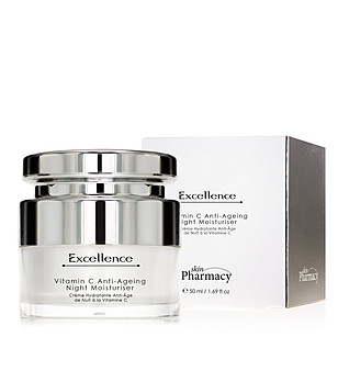 Нощен хидратиращ крем против стареене с витамин C 50 мл снимка