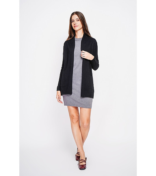 Дамска черна жилетка снимка