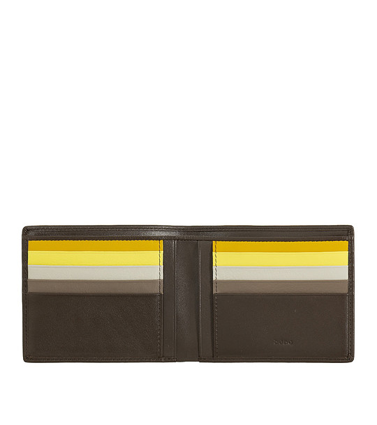 Кафяв мъжки портфейл с цветни отделения Clark снимка