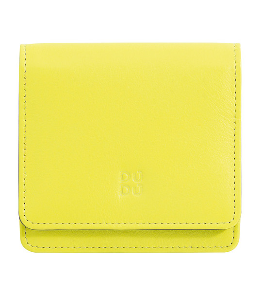 Дамски портфейл в жълто и сиво Flores снимка