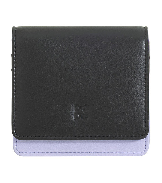 Дамски портфейл в лилаво и черно Flores снимка