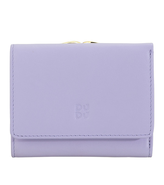 Дамски кожен портфейл в лилаво Corsica снимка