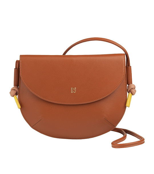 Дамска чанта през рамо Skye в цвят канела снимка