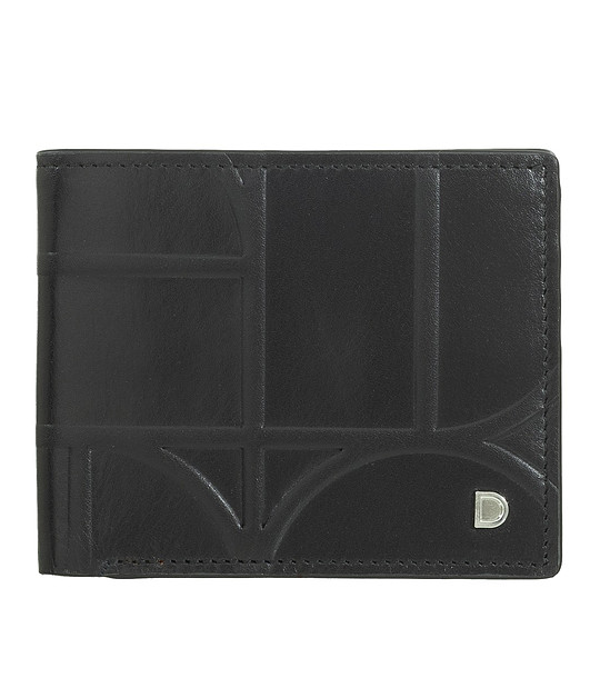 Мъжки кожен портфейл Azzorre в черно и оранжево с RFID защита снимка