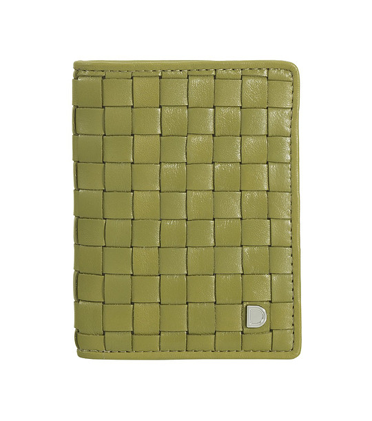 Мъжки кожен портфейл в цвят маслина с релеф Rodi снимка