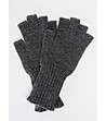 Тъмносиви дамски ръкавици без пръсти-1 снимка