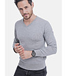 Сив мъжки пуловер-0 снимка