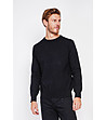 Мъжки пуловер в черно-0 снимка