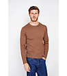Мъжки кафяв пуловер-1 снимка