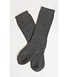 Сиви дамски чорапи с памук-1 снимка