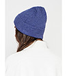 Синя дамска зимна шапка-1 снимка
