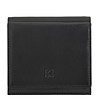 Черен мъжки кожен портфейл Duane	с цветни отделения и RFID-2 снимка