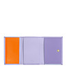 Кожен портфейл в нюанс на лилаво с контрастни елементи Honduras-2 снимка