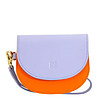 Дамско портмоне в цвят лавандула и оранжево от естествена кожа Madagascar-1 снимка