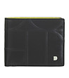 Мъжки кожен портфейл Azzorre в черно и жълто с RFID защита-1 снимка