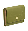 Дамски кожен портфейл в зелено и бежово Jerez-2 снимка