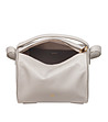 Дамска кожена чанта в нюанс на перла Ethel-2 снимка