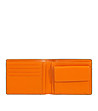 Кожен мъжки портфейл с RFID в черно и оранжево Itaca-1 снимка