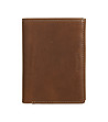 Мъжки портфейл от естествена кожа в кафяво Pierre -2 снимка