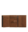 Мъжки портфейл от естествена кожа в кафяво Pierre -4 снимка