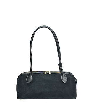 Черна чанта с дълги дръжки снимка