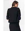 Дамско черно сако-2 снимка