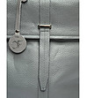 Кожен дамска раница в сив нюанс-3 снимка