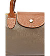Дамска чанта в цвят таупе и кафяво-3 снимка