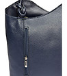 Дамска кожена чанта-раница в тъмносиньо Scarlet-3 снимка