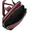 Дамска раница в бордо от естествена кожа Ema-4 снимка
