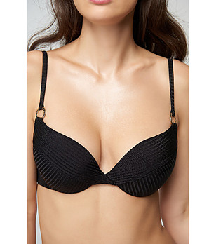 Горнище на бански в черно Bond снимка