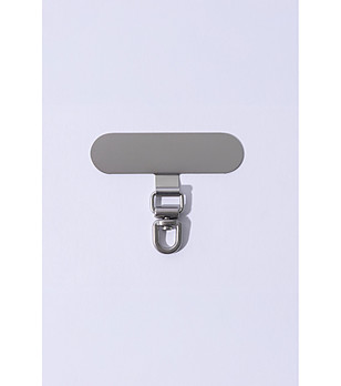 Сребрист държач за телефон за каишка снимка