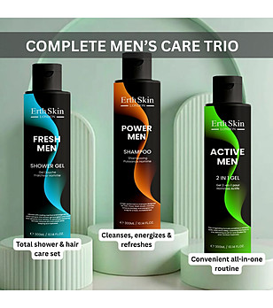 Комплект за мъже от шампоан и два душ гела снимка