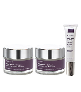 Комплект от дневен, нощен и околоочен крем със змийска отрова снимка