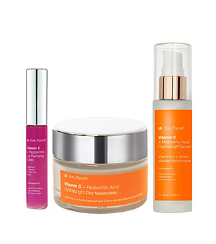 Комплект от крем и серум за лице и гланц за устни снимка