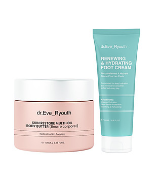 Комплект от крем за крака и масло за тяло снимка