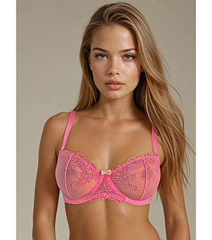 Сутиен с меки чашки в розово CHERIE снимка